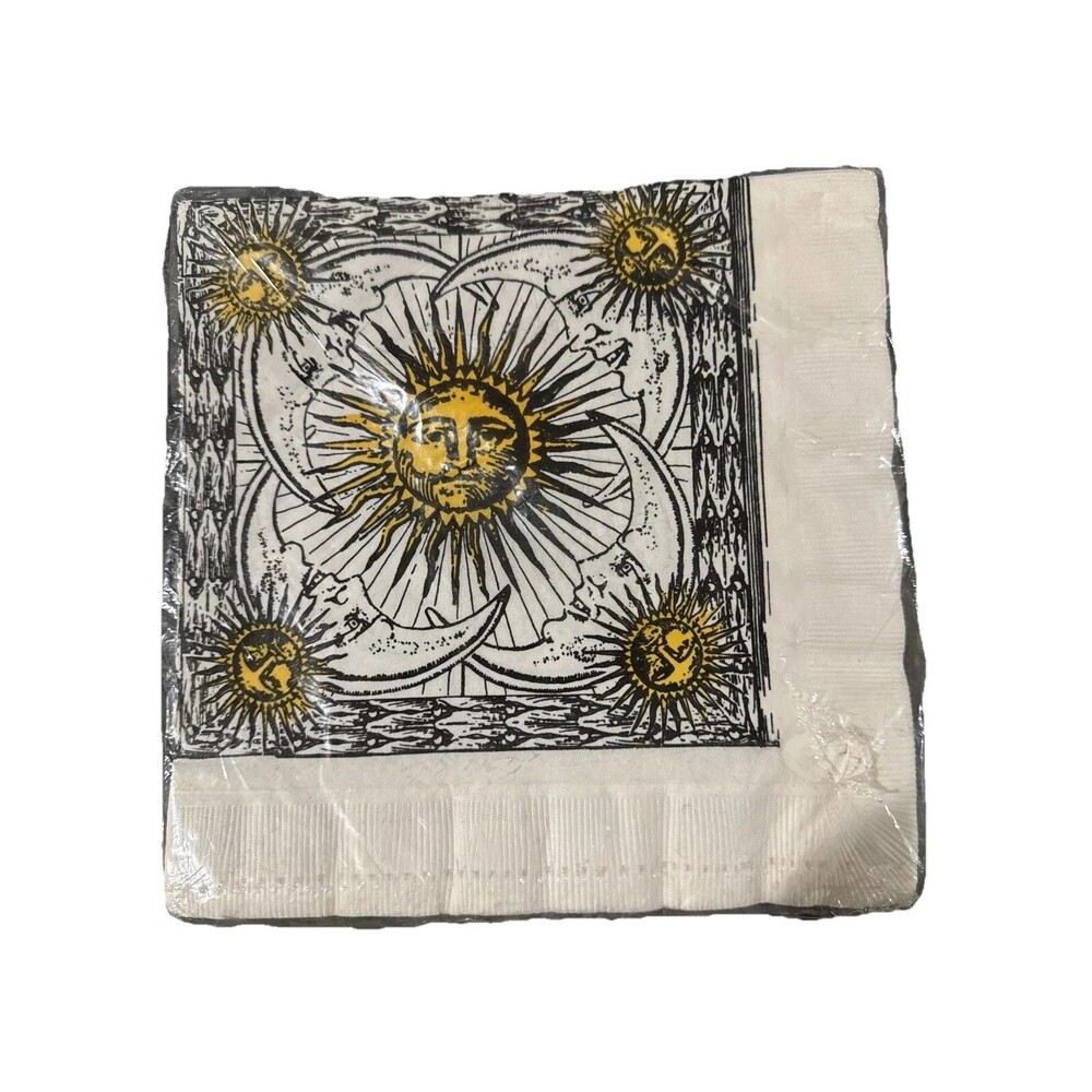 Creative Papers Tableware 17” Dinner Napkins 3 Ply C.R. Gibson Sole E Luna Moon